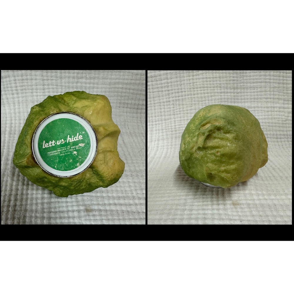 VTG "Lett-Us-Hide" novelty item hiding space Lettuce Head Iwasaki Images USA